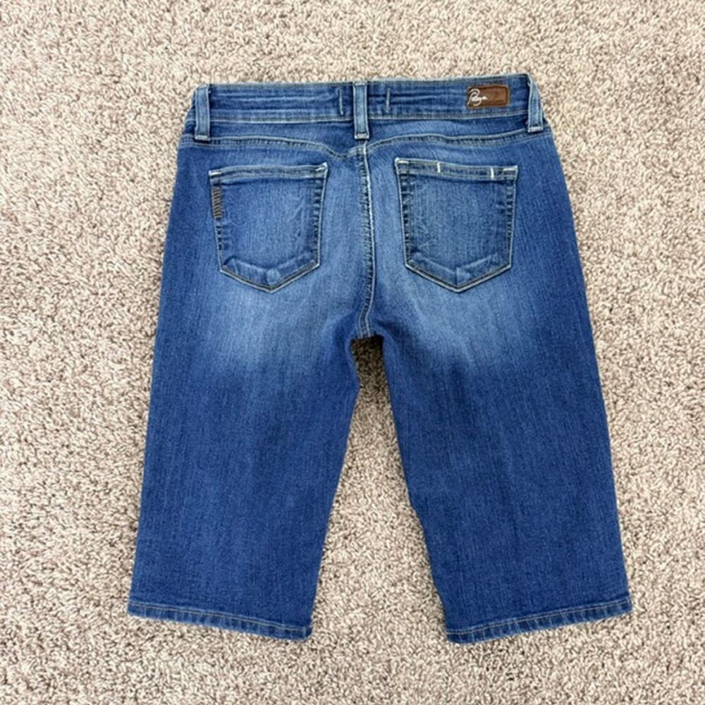 Paige Canyon Short Blue Jeans Bermuda Wash Out Classic Women's 26 - Picture 12 of 13